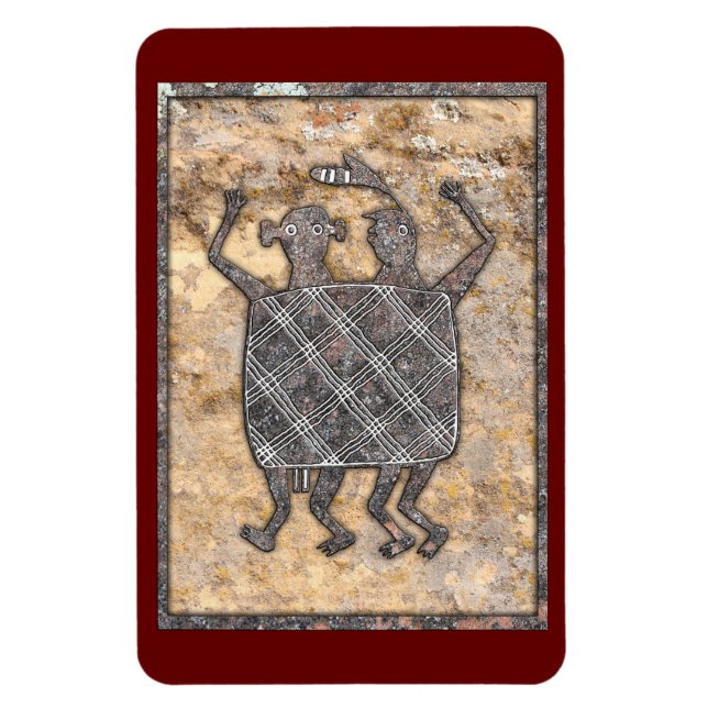 Magnet Flexible Conception de poterie Mimbres "La couverture de ma (Vertical)