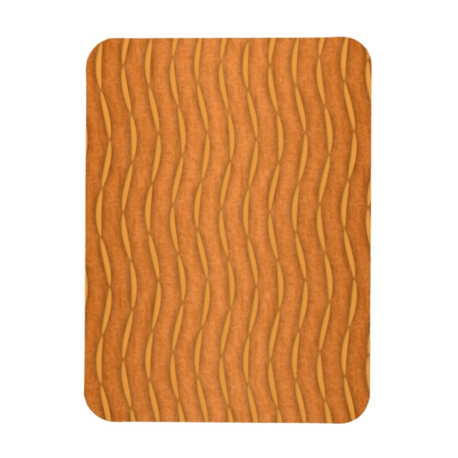Magnet Flexible Conception de rayures verticales modernes orange (Vertical)