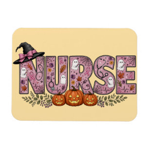 Magnet Flexible Conception de ruban rose pour infirmière Halloween