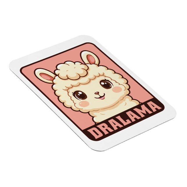 Magnet Flexible Conception d'illustration de lama mignon (Côté Droit)