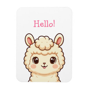 Magnet Flexible Conception d'illustration de lama mignon