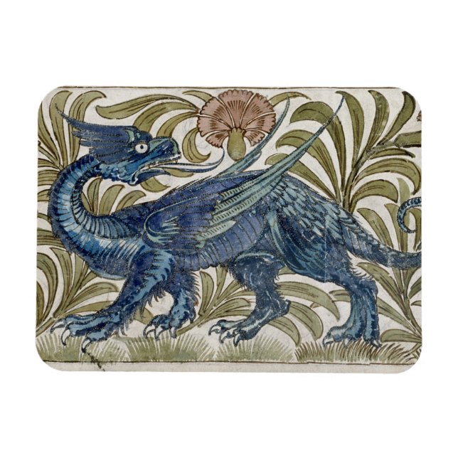 Magnet Flexible Conception "Dragon" pour une dalle (avec papier) (Horizontal)