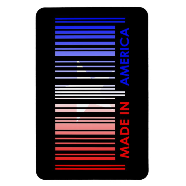 Magnet Flexible Conception du code barre des couleurs du drapeau a (Vertical)