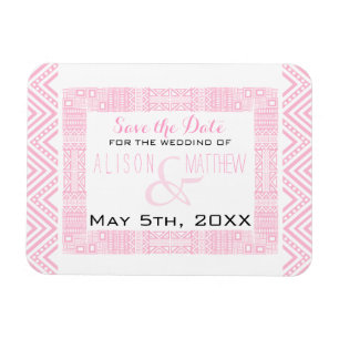 Magnet Flexible Conception ethnique Mariage Enregistrer la date Ma