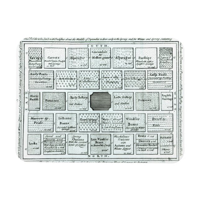 Magnet Flexible Conception pour un jardin de cuisine achevé, de 'N (Horizontal)