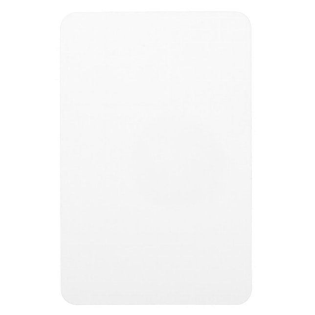 Magnet Flexible Conception simple et blanche personnalisée moderne (Vertical)