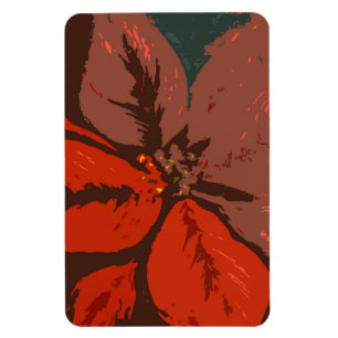 Magnet Flexible Conception traditionnelle de Poinsettia