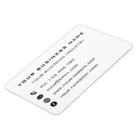 Concevez votre propre aimant Carte de visite promo