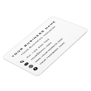 Magnet Flexible Concevez votre propre aimant Carte de visite promo
