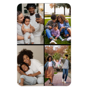 Magnet Flexible Concevez votre propre collection de 4 photos