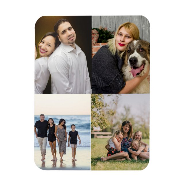 Magnet Flexible Concevez votre propre collection de photos de fami (Vertical)