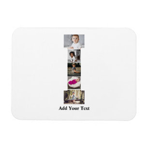 Magnet Flexible Concevez votre propre lettre I photo Collage