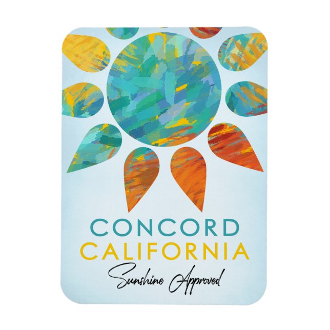 Magnet Flexible Concord California Sunshine Travel (Vertical)