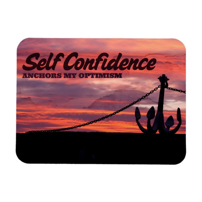 Magnet Flexible "Confiance en soi" Motivation Affirmation Souple (Horizontal)