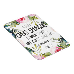 Magnet Flexible Confirmation Commanditaire Cadeau Vraiment Grand c