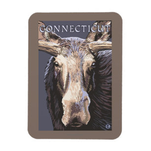 Magnet Flexible ConnecticutMoose - Fermer