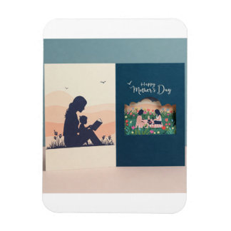 Magnet Flexible Connexion coeur Mère et enfant