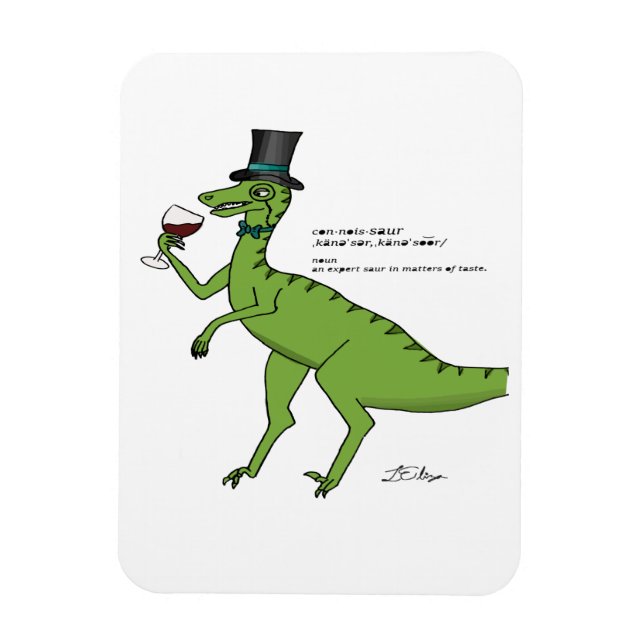 Magnet Flexible Connoisseur Boire du vin (Vertical)