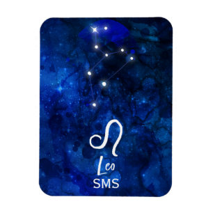 Magnet Flexible Constellation du zodiaque Lion Galaxie Bleu foncé