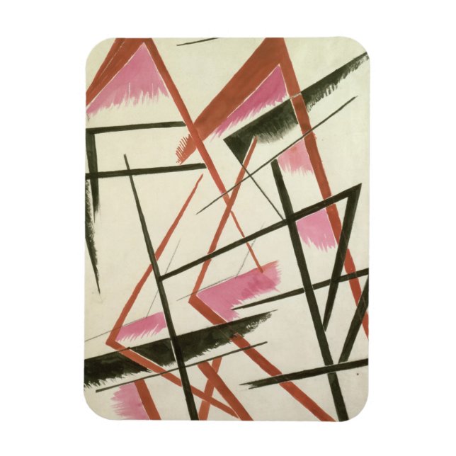Magnet Flexible Construction linéaire, vers 1921 (gouache sur papi (Vertical)