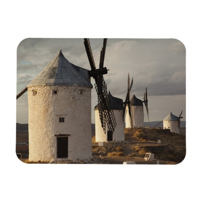 Magnet Flexible Consuegra, antiques moulins à vent de La Mancha (Horizontal)