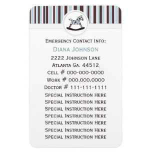 Magnet Flexible Contact de secours : Aimant de prime de cheval de