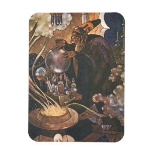 Magnet Flexible Conte de fées vintage, Aladdin et la lampe magique