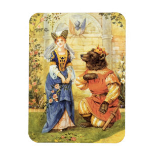 Magnet Flexible Conte de fées vintage, La Belle et la Bête