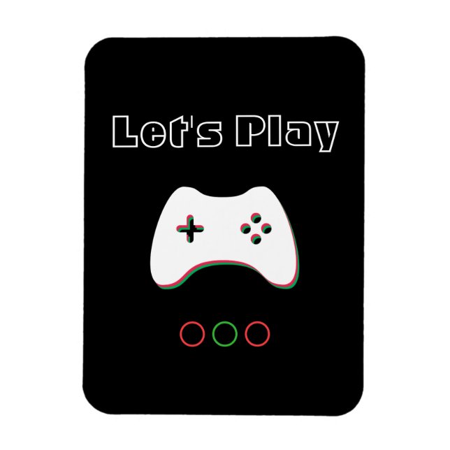 Magnet Flexible Contrôleur de jeu vidéo, Let's Play, Red & Green A (Vertical)