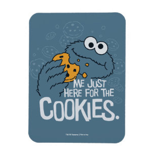 Magnet Flexible Cookie Monster   Je suis juste ici pour les cookie