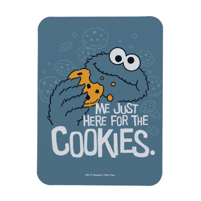 Magnet Flexible Cookie Monster | Je suis juste ici pour les cookie (Vertical)