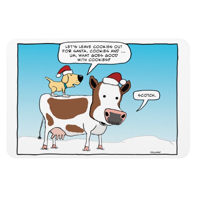 Magnet Flexible Cookies et Scotch pour aimant Père Noël (Horizontal)