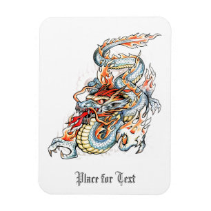 Magnet Flexible Cool brûler un dragon oriental