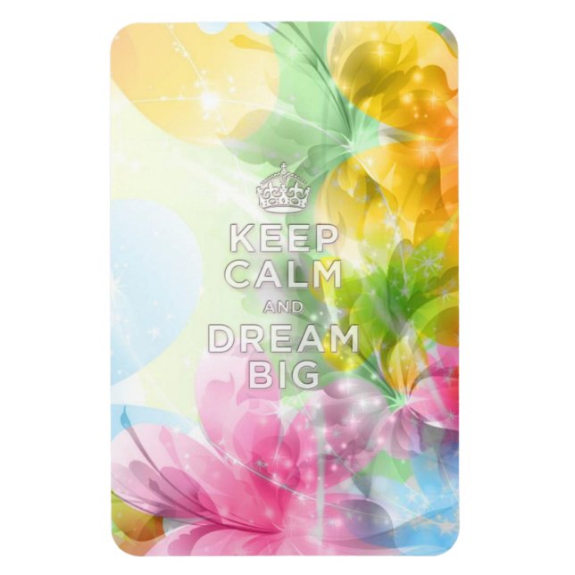 Magnet Flexible Cool génial citation tendance "Keep Calm and Dream (Vertical)