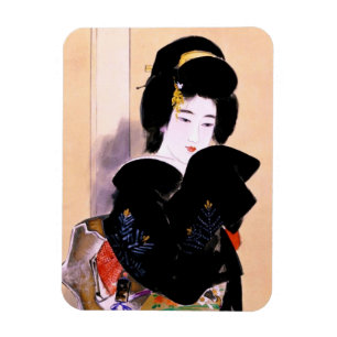 Magnet Flexible Cool oriental traditionnel japonais geisha lady ar
