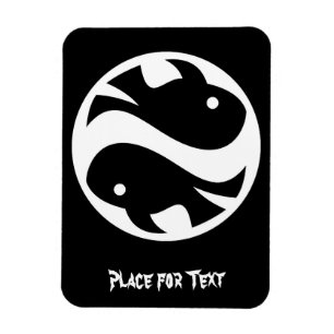 Magnet Flexible Cool Simple Elegant Classique Noir Blanc Tribal