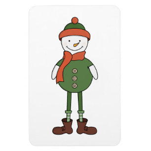 Magnet Flexible Cool Snowman