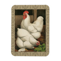 Coq & Hen à l'extérieur Hen House avec frontière b