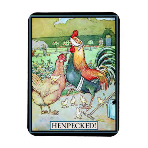 Magnet Flexible Coq Henpecé par Hen