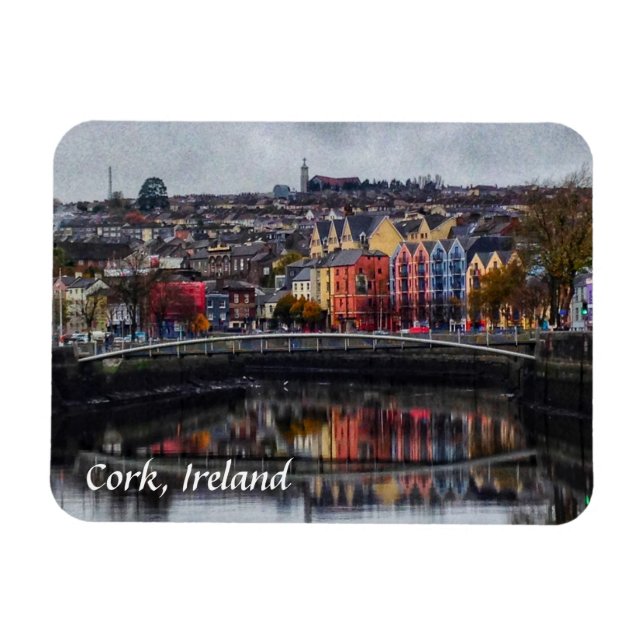 Magnet Flexible Cork Irlande Couleurs dans l'aimant d'hiver (Horizontal)
