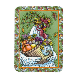 MAGNET FLEXIBLE CORNUCOPIA HEN, GRÂCE À LA RÉCOLTE DE POULET