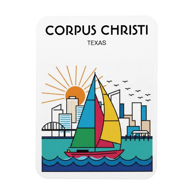 Magnet Flexible Corpus Christi Texas (Vertical)