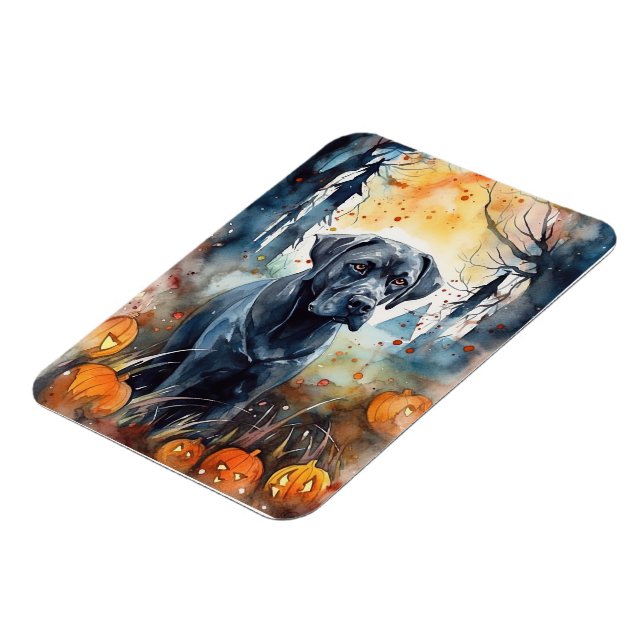 Magnet Flexible Corso De Canne D'Halloween Avec Peur Citrouille (Côté Gauche)