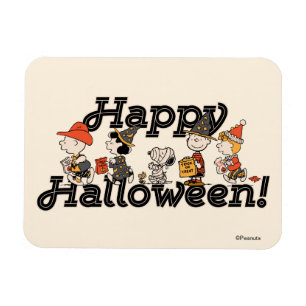 Magnet Flexible Cortège joyeux d'Halloween de la bande de Peanuts