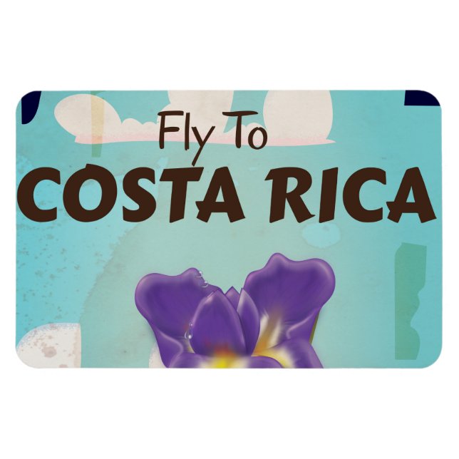 Magnet Flexible Costa Rica Classic poster de voyage (Horizontal)