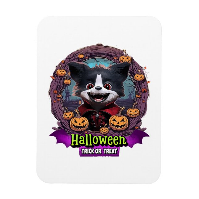 Magnet Flexible Costume d'Halloween pour chiots (Vertical)