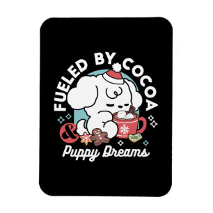 Magnet Flexible Cosy Puppy Dreams - Chocolat chaud et Noël
