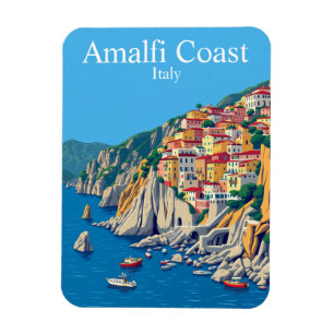 Magnet Flexible Côte d'Amalfi, Italie Voyage Méditerranée