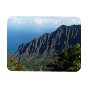Magnet Flexible Côte de Na Pali sur aimant rectangulaire Kauai