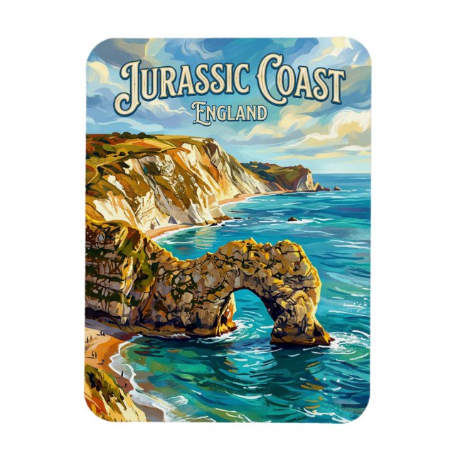 Magnet Flexible Côte jurassique Angleterre (Vertical)